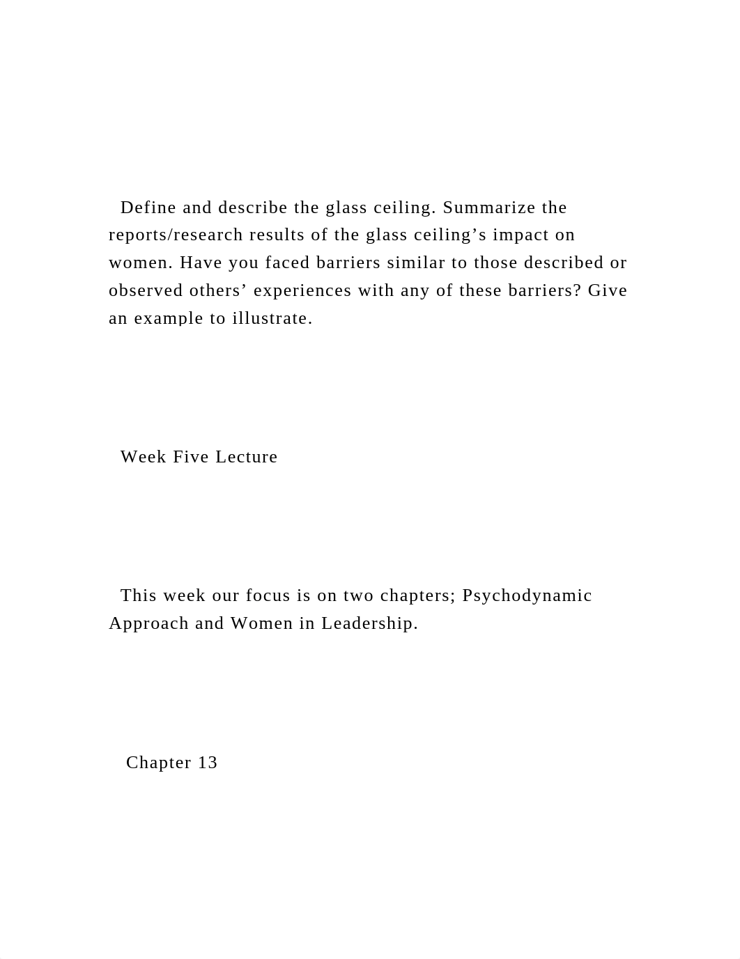 Define and describe the glass ceiling. Summarize the reports.docx_dr46ydvhu3s_page2