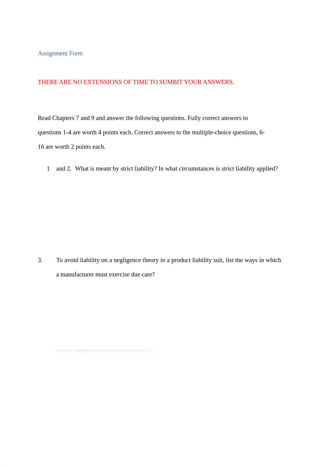 Business Law I Assignment Four on line Ch 7 and 9 y.docx_dr4dgcupv4o_page1