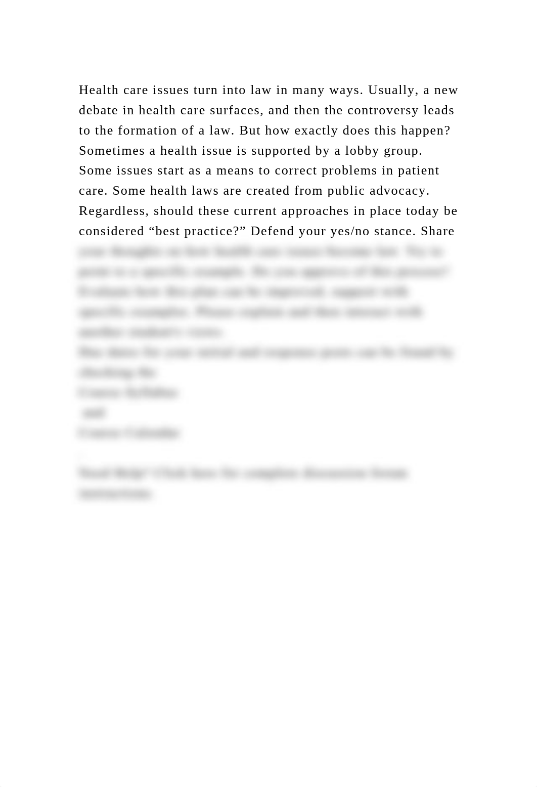 Health care issues turn into law in many ways. Usually, a new debate.docx_dr4i75wiwtq_page2