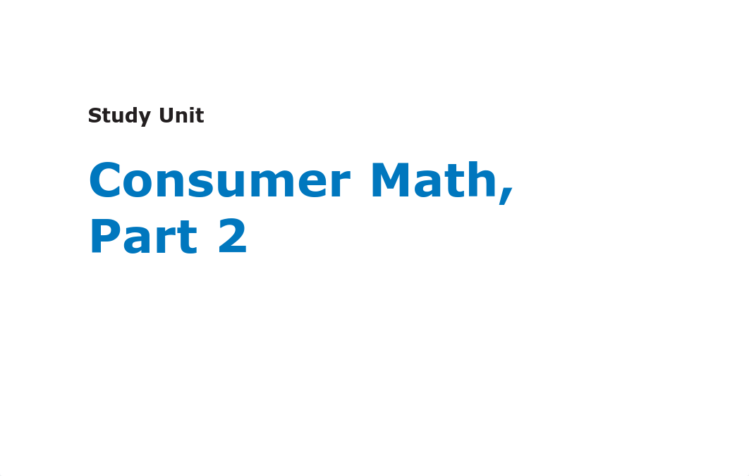 Study Unit Consumer Math, Part 2_dr4r97tqysm_page1