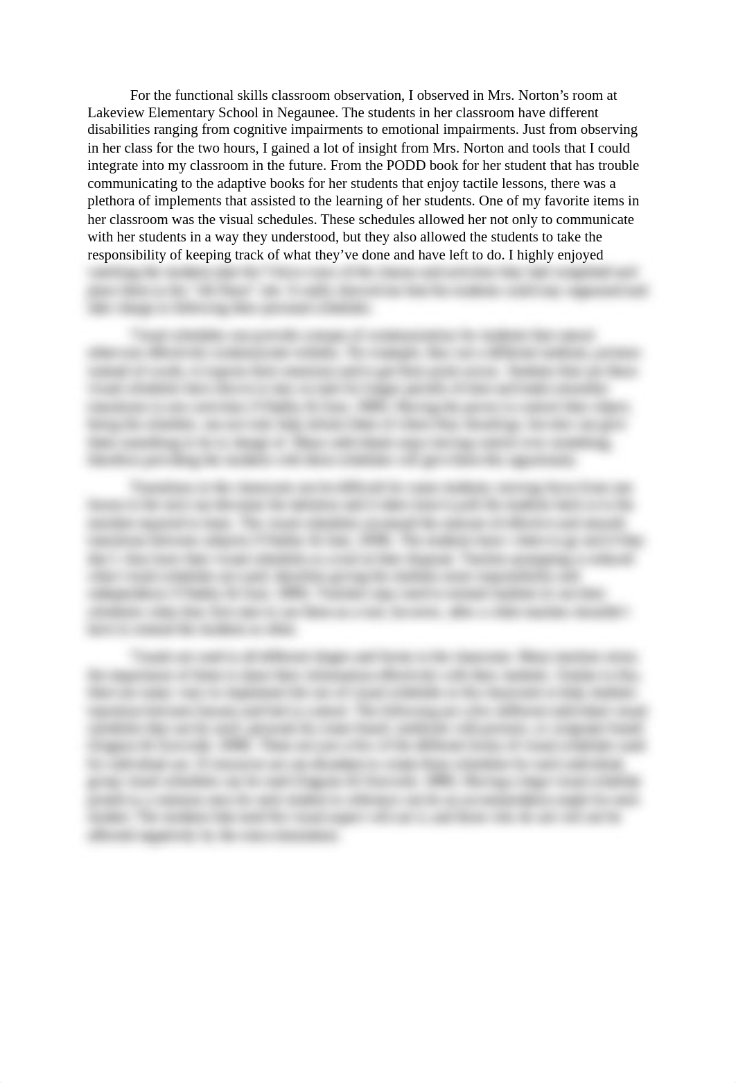 Functional Skills Observation (CI) Reflection_dr4tfo9ddqf_page1