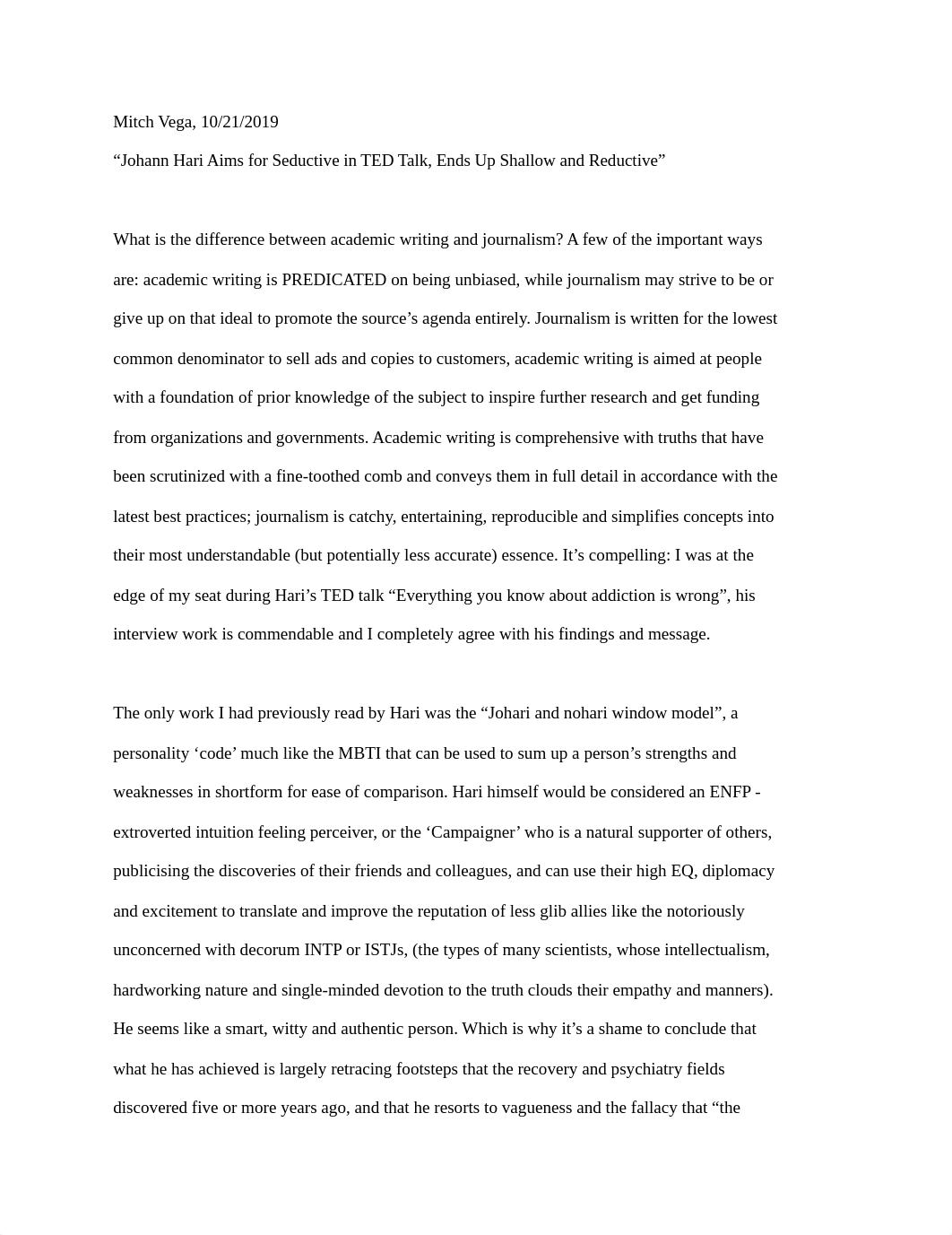 Mitch-Critical-Analysis-Macklin-Johann Hari Aims for Seductive in TED Talk, Ends Up Shallow and Redu_dr5af15f5ka_page1