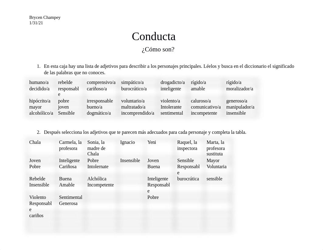 Hoja de trabajo sobre Conducta - Brycen Champey.docx_dr5dws0t6ej_page1