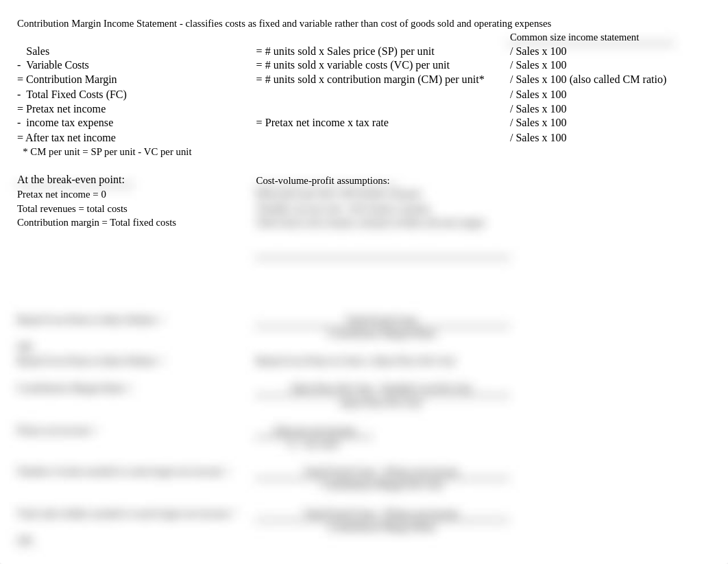 Contribution Margin Income Statement & BEP formulas_dr5qhkmmpmx_page1