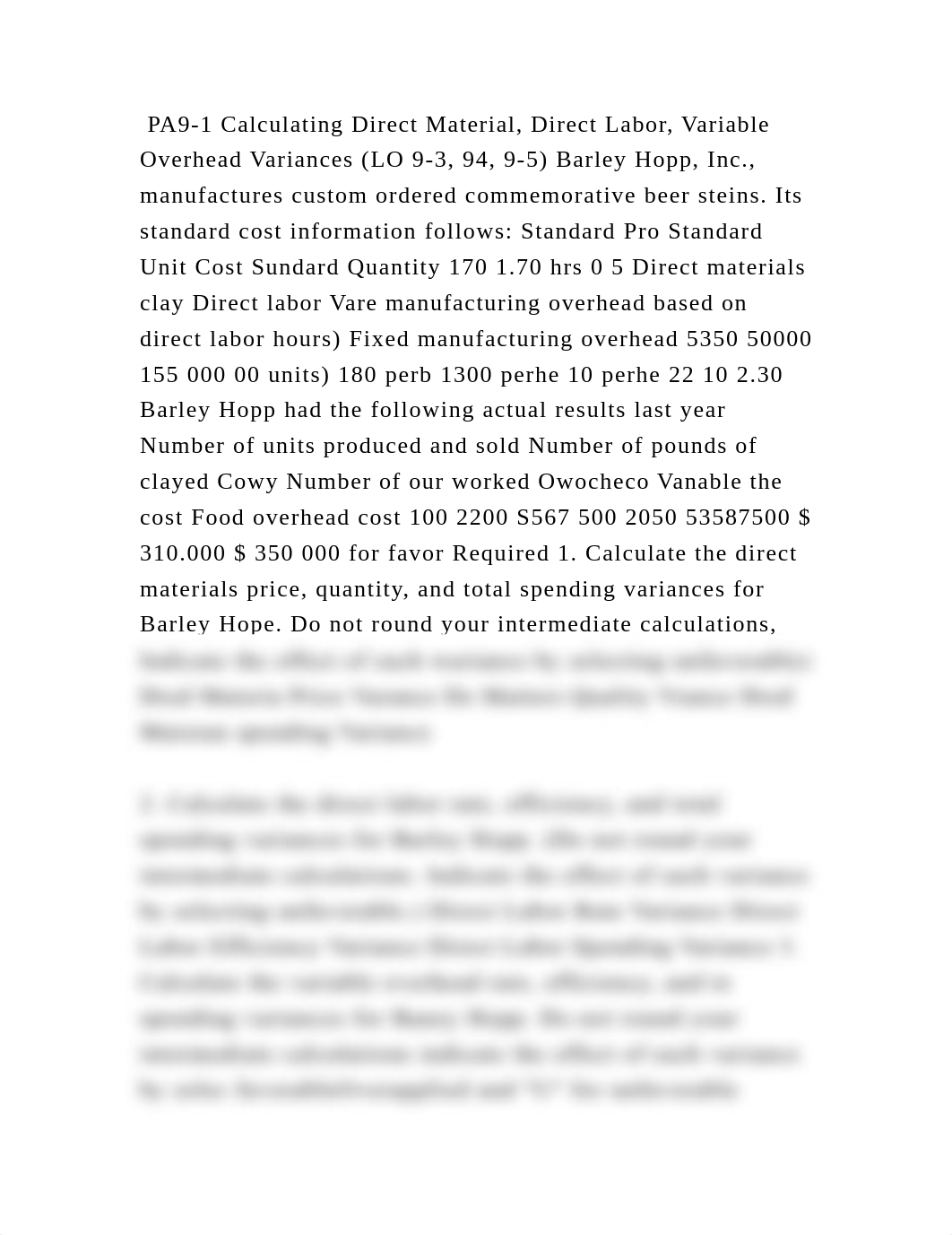 PA9-1 Calculating Direct Material, Direct Labor, Variable Overhead Va.docx_dr64caevkpy_page2