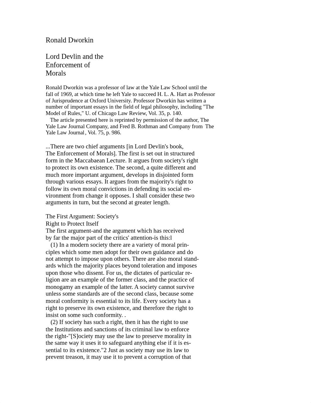 lord devlin and the enforcement of morality.doc_dr69p8g1rpv_page1