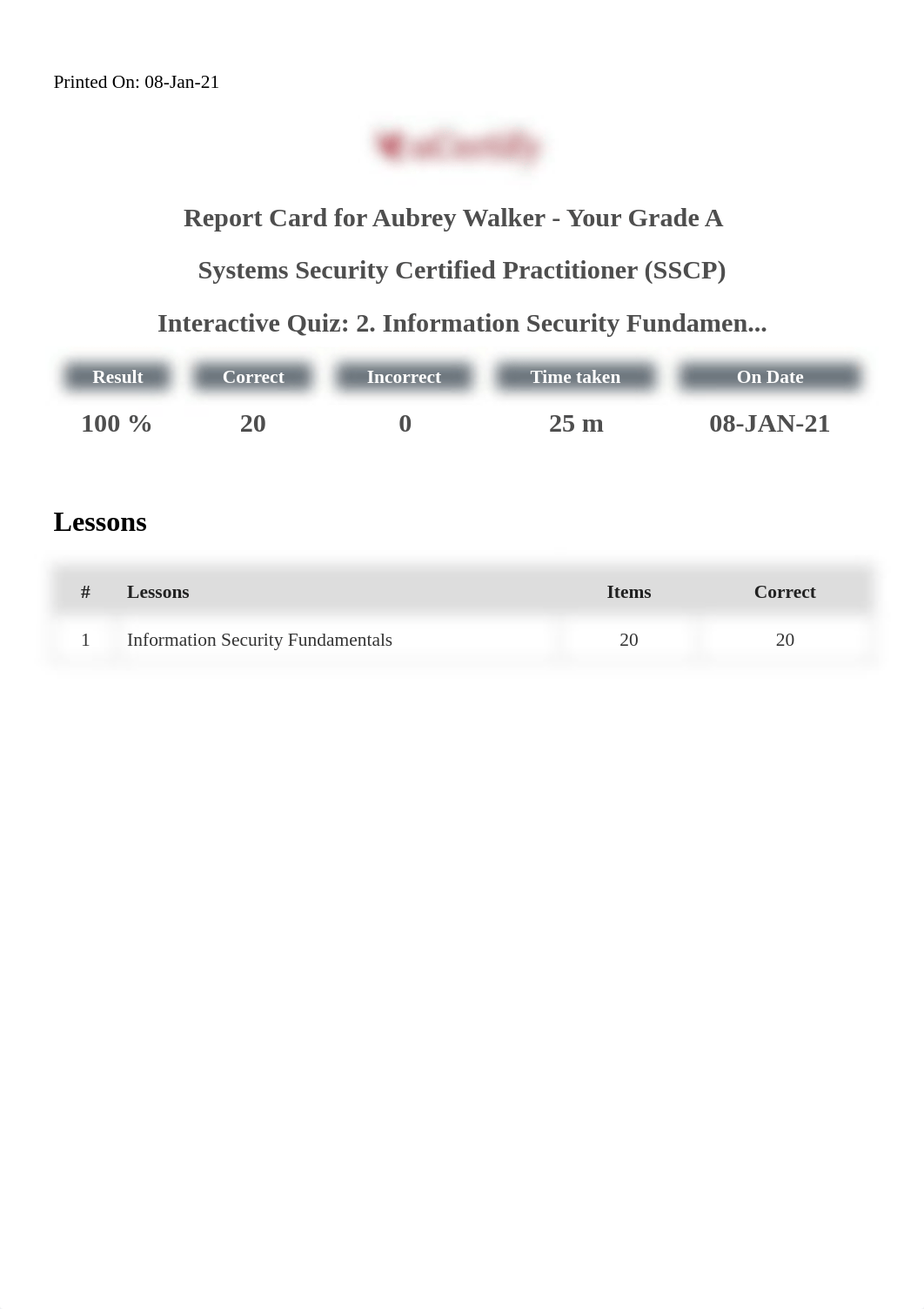 Report Card for Aubrey Walker week 1.pdf_dr6f99mxl31_page1