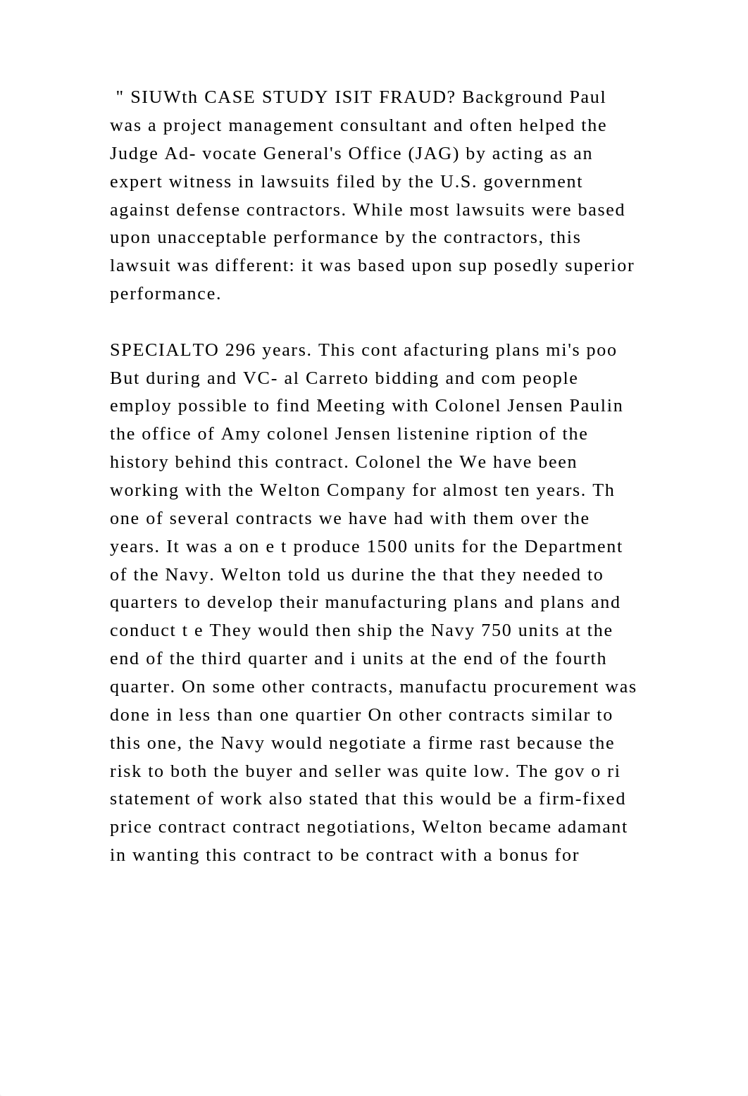 SIUWth CASE STUDY ISIT FRAUD Background Paul was a project managem.docx_dr6kje7pnob_page2