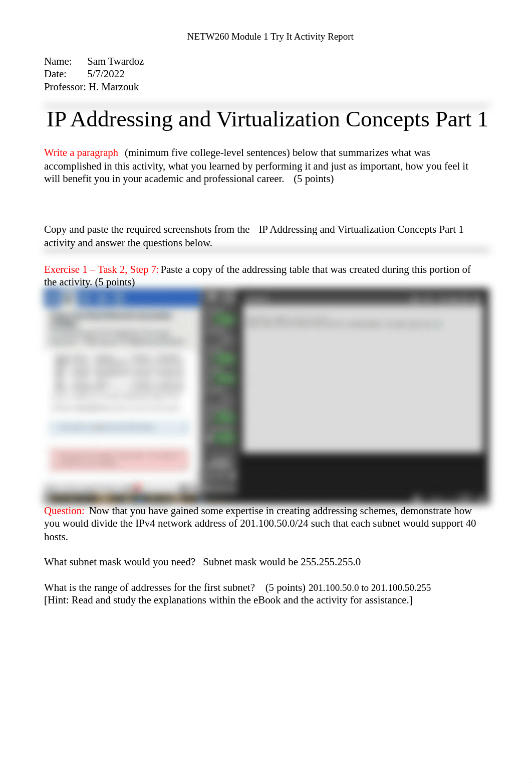 NETW260 Module 1 Try It Activity Report.docx_dr6u83pm1y2_page1