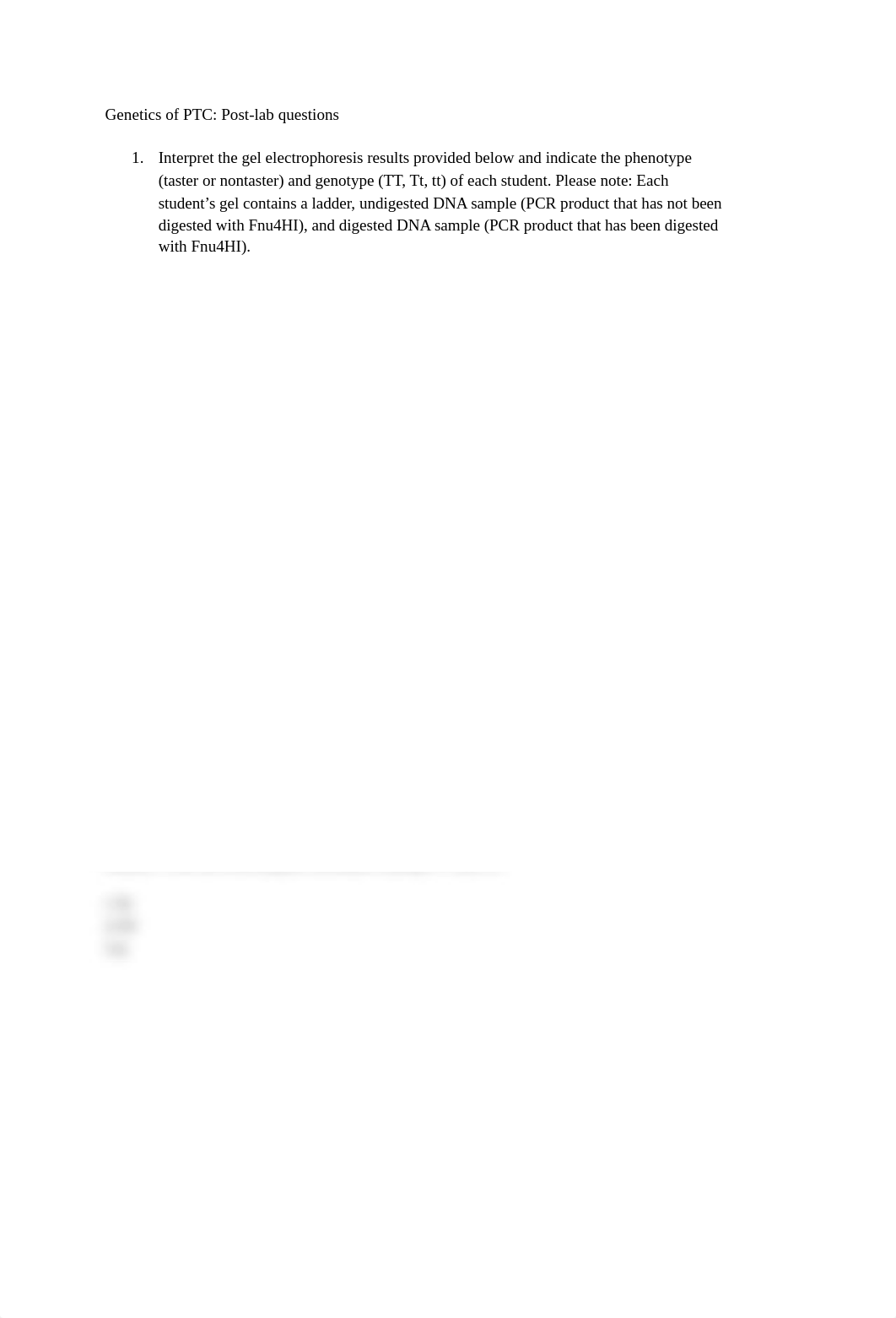 Nicole Alley Genetics of PTC_ Post-lab questions.pdf_dr74jqxf71d_page1