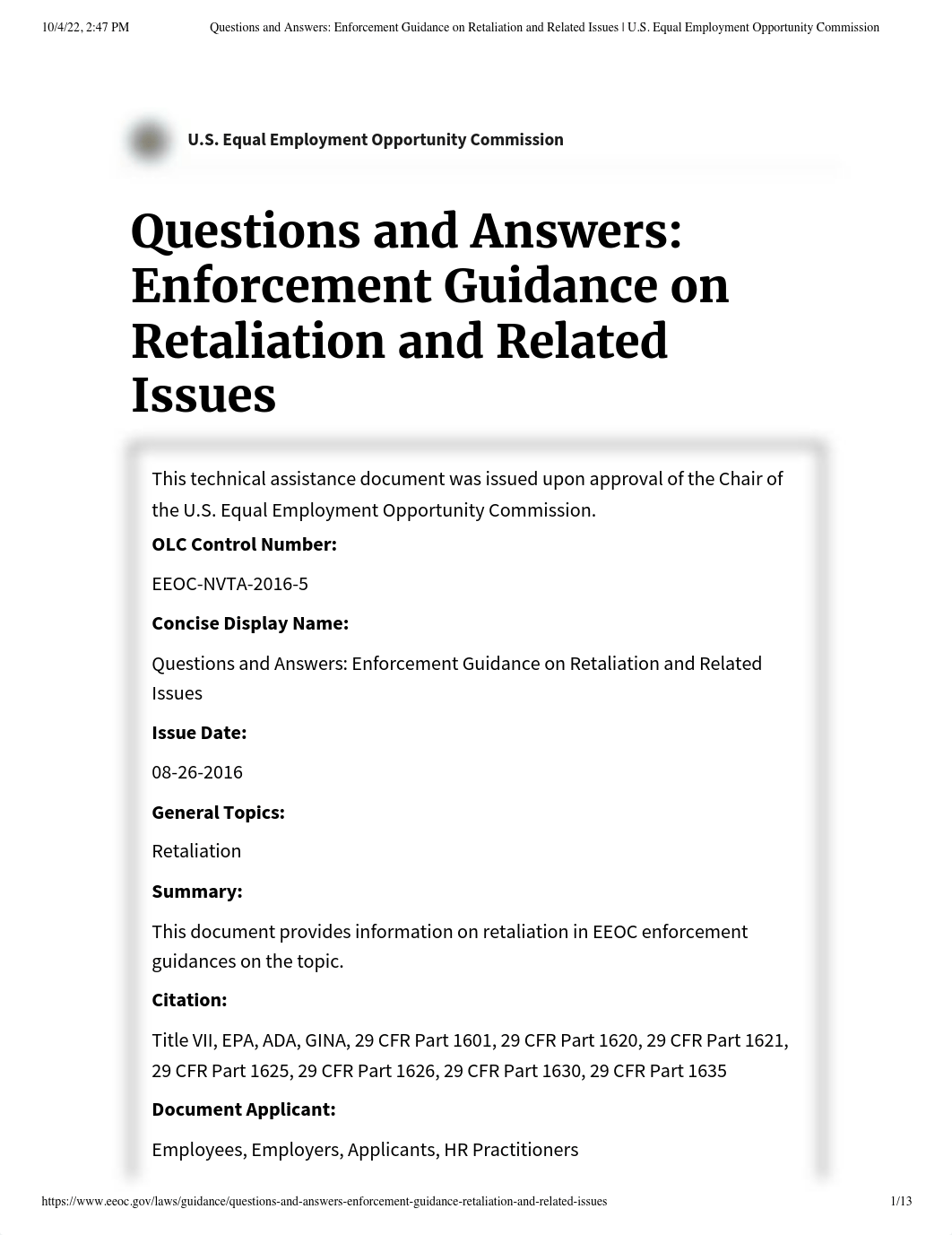 Questions and Answers_ Enforcement Guidance on Retaliation and Related Issues _ U.S. Equal Employmen_dr7dq1qsyah_page1