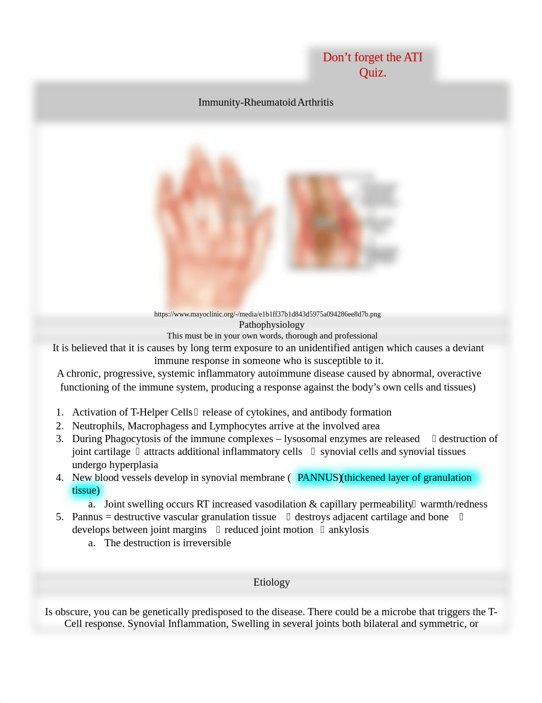 Immunity-Rheumatoid Arthritis Worksheet.docx_dr7fugb7kcc_page1