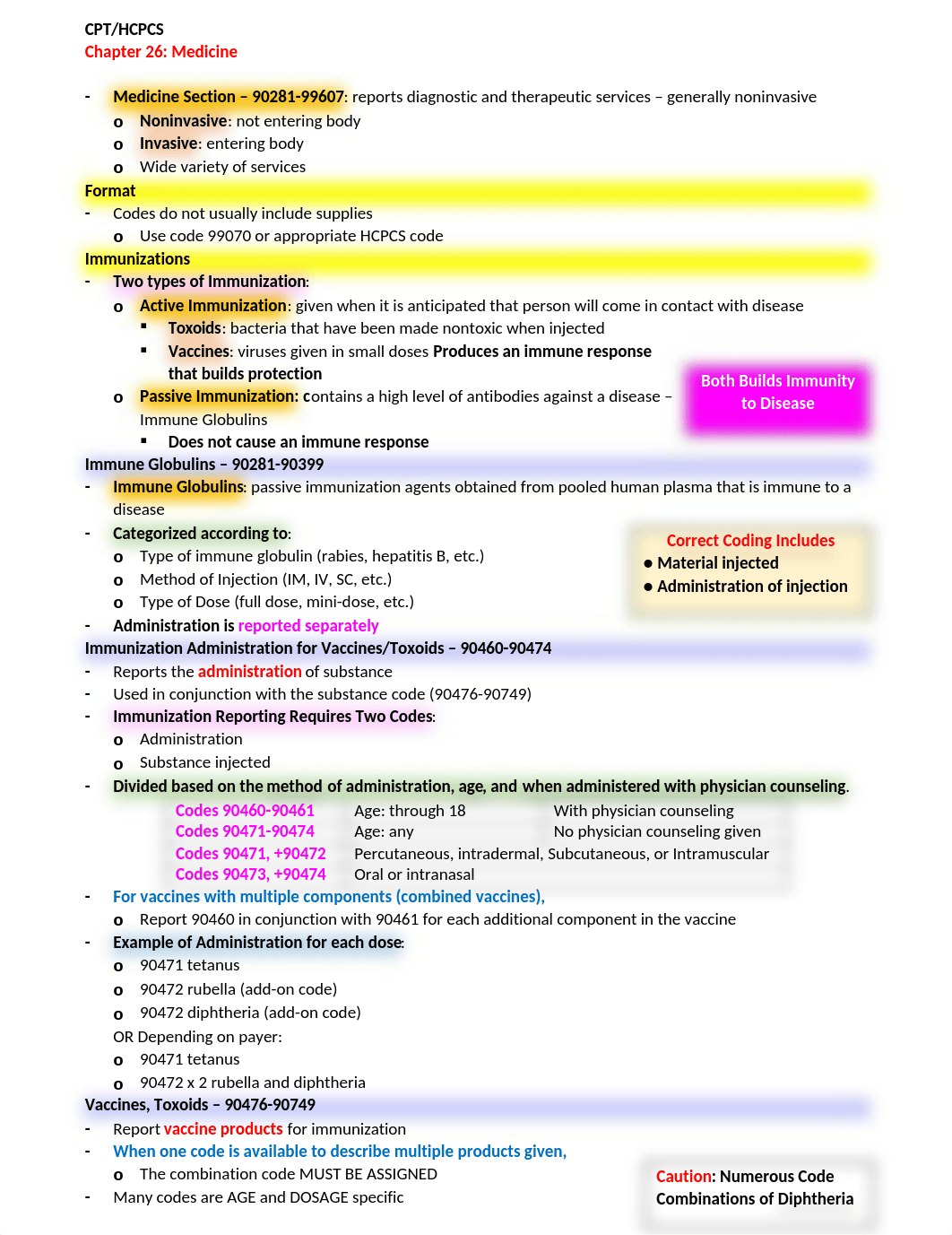 CPT-HCPCS Chapter 26 Notes - Medicine.docx_dr7io3rced6_page1