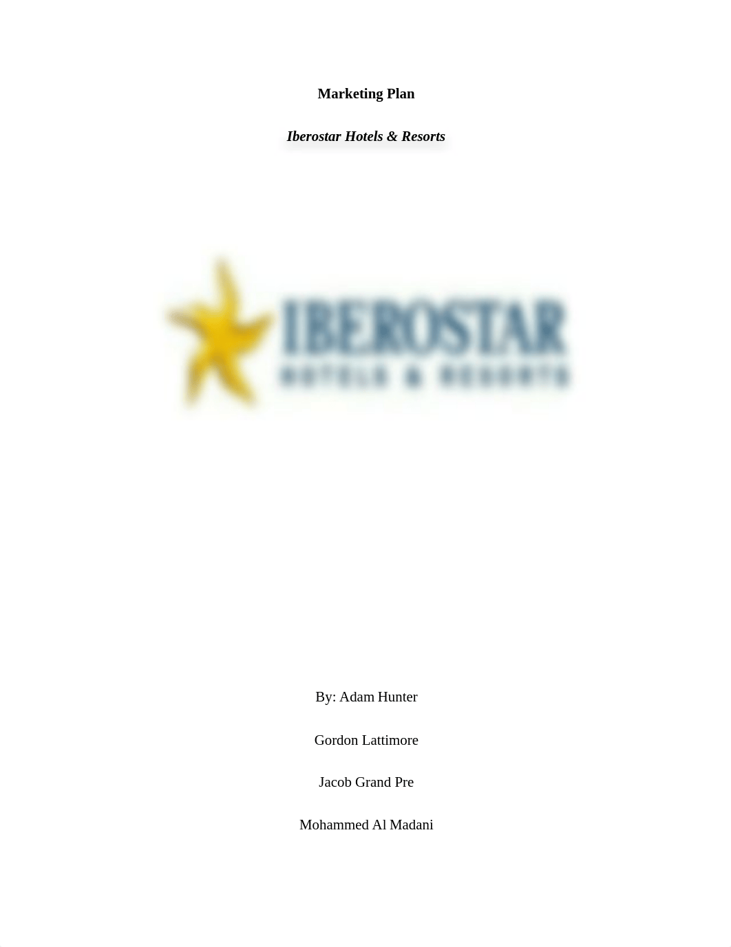 Marketing Plan paper Iberostar Hotel & Resorts_dr7khc3cz6g_page1