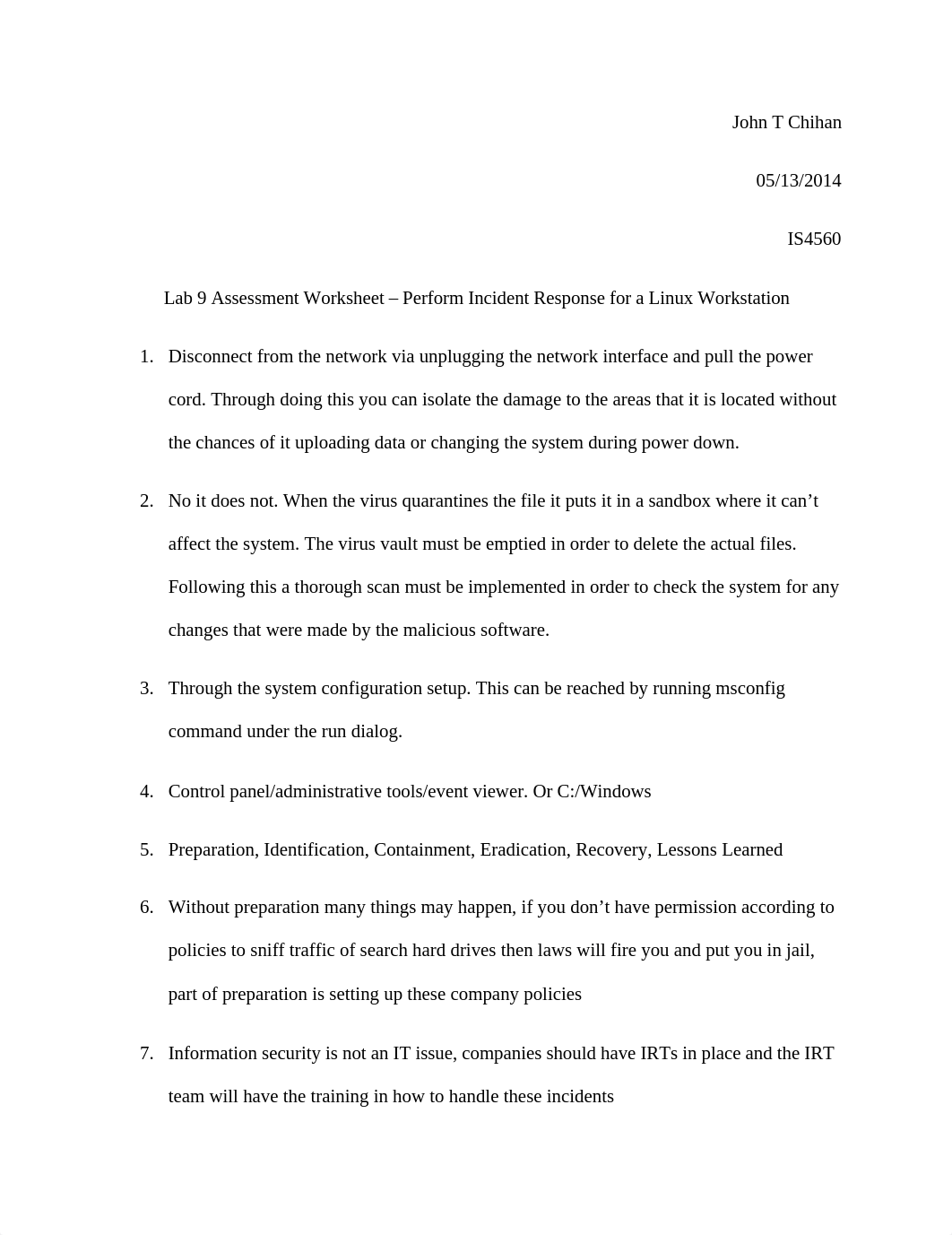 Lab 9 Assessment Worksheet - Perform Incident Response for a Linux Workstation_dr7npg6kgun_page1