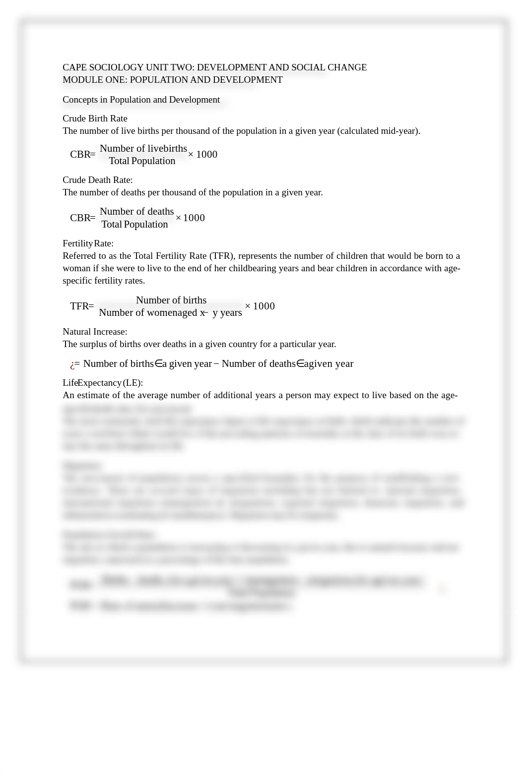 CAPE Sociology Unit 2 Notes.docx_dr7o3kwjx0i_page1