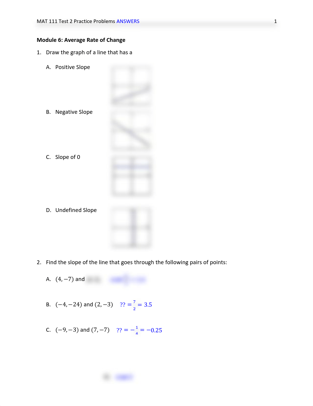 MAT 111 Test 2 Practice Problems ANSWERS.pdf_dr7qtdxybbm_page1