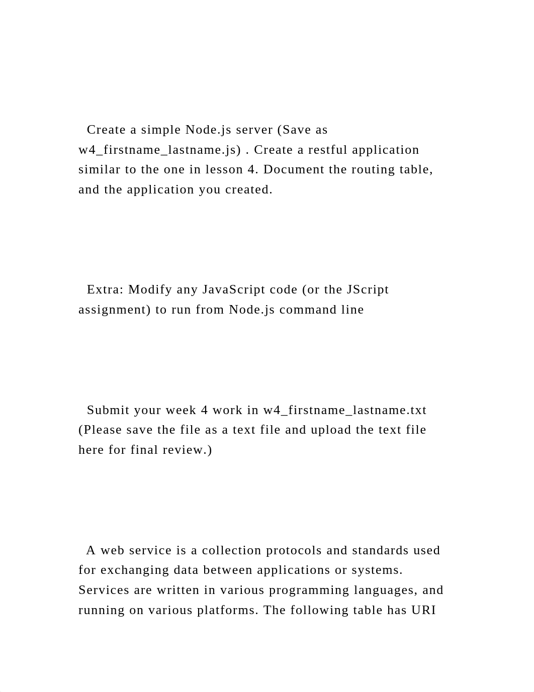 Create a simple Node.js server (Save as w4_firstname_lastname.j.docx_dr81rcfcgck_page2