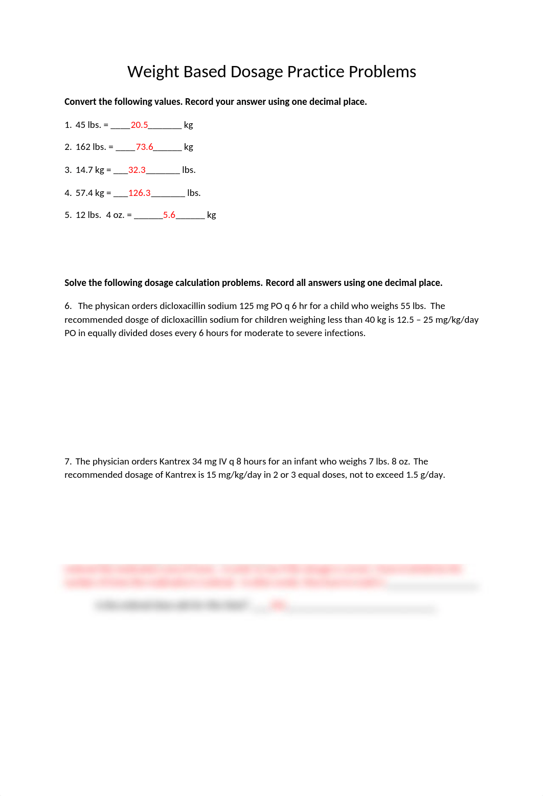 Weight Based Dosage Practice Problems Answered.docx_dr8cp42rvjz_page1