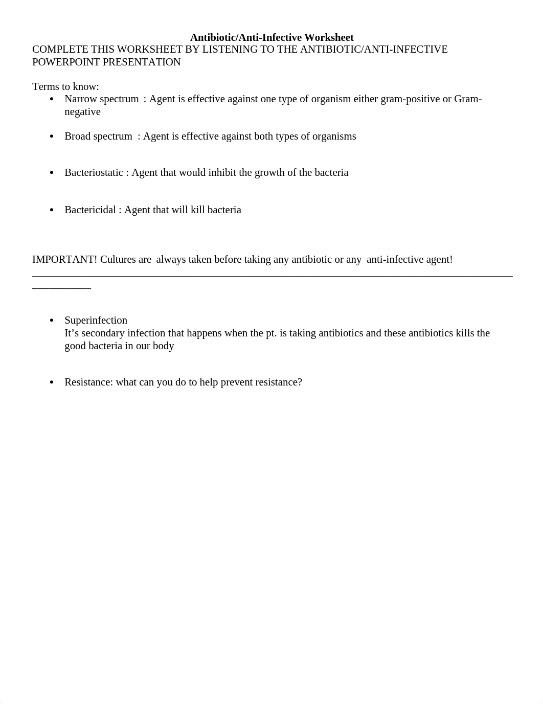 Antibiotic+Antiinfective+Worksheet 1.docx_dr8d3wpd9xn_page1