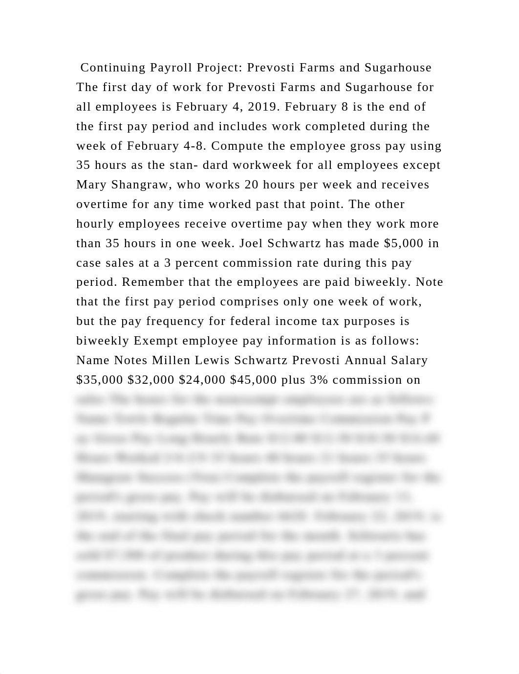 Continuing Payroll Project Prevosti Farms and Sugarhouse The first d.docx_dr8eddqqx3d_page1