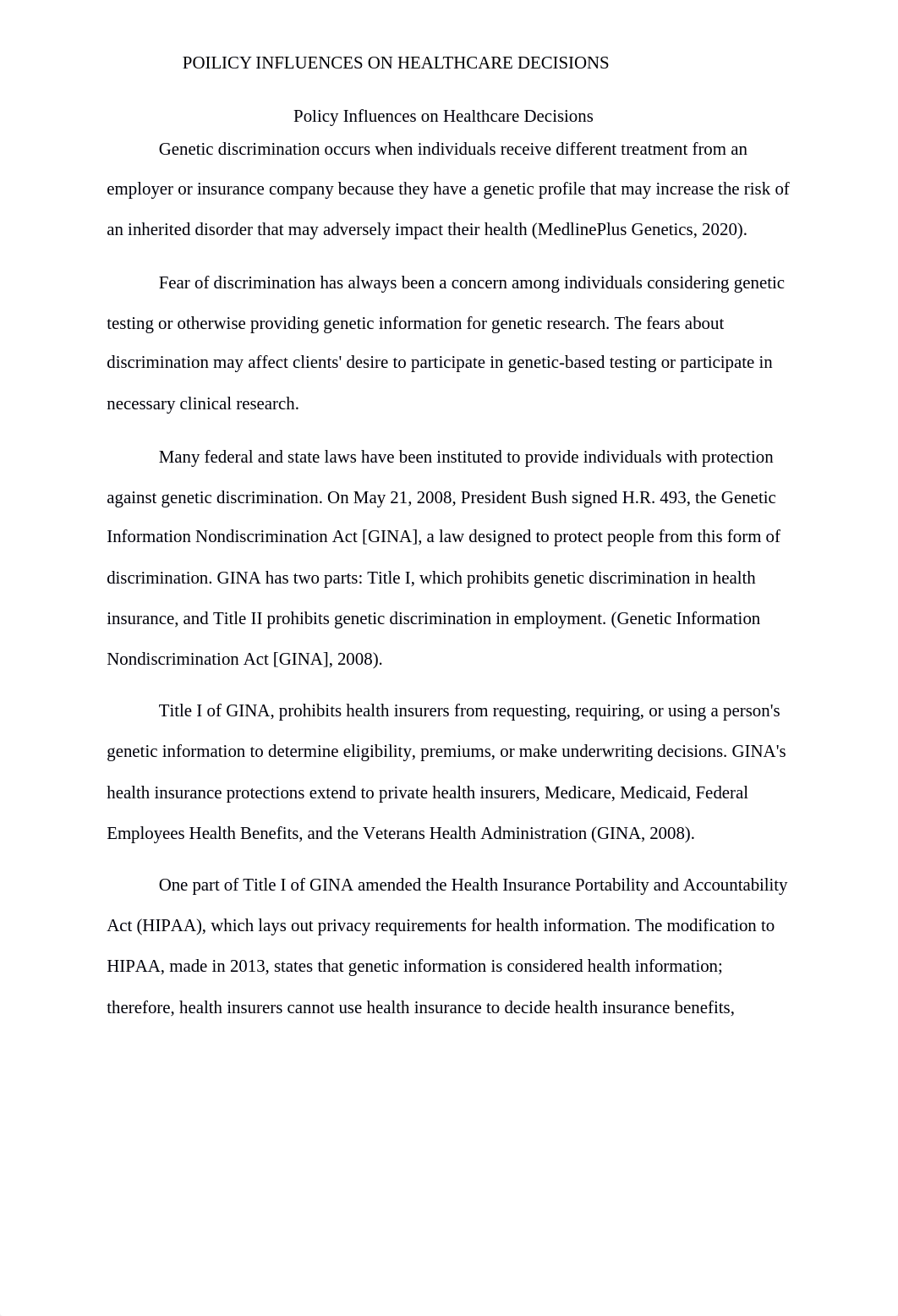 NUR3306 Deliverable 5 Policy Influences on Healthcare Decisions.docx_dr93n8kexbv_page2