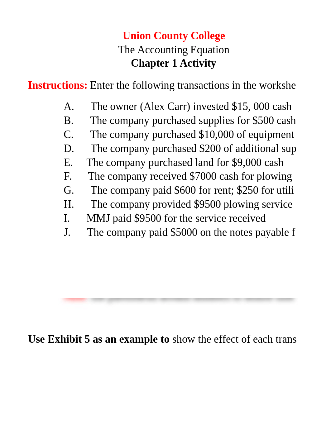 Chapter 1 The Accounting Equation SI300.xlsx_dr994vgrdes_page1