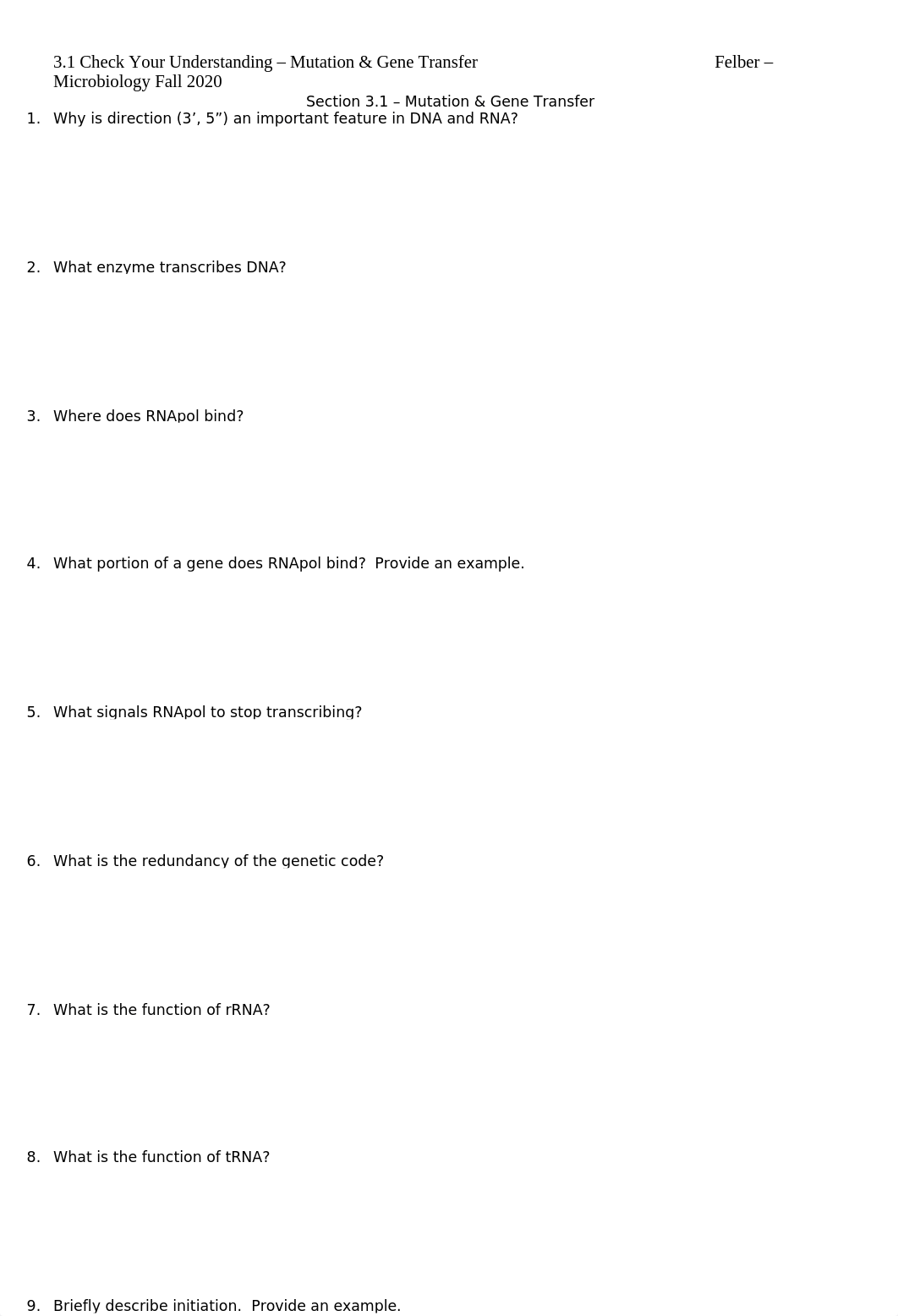 3.1 Check Your Understanding - Mutation & Gene Transfer.docx_dr9mnhjsjn7_page1