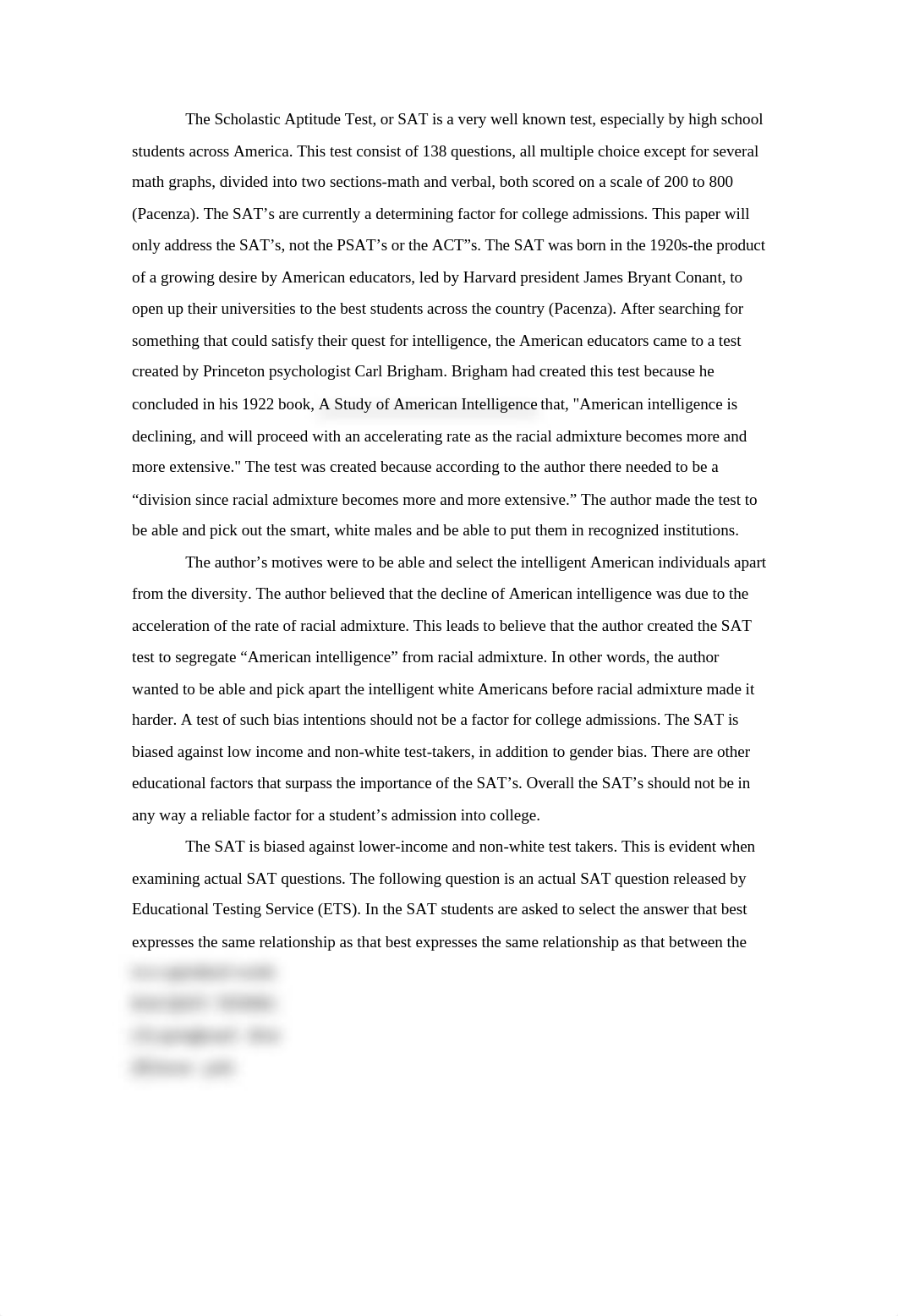 Should SAT's be a factor in college admissions sample essay_dr9p6vac1li_page1