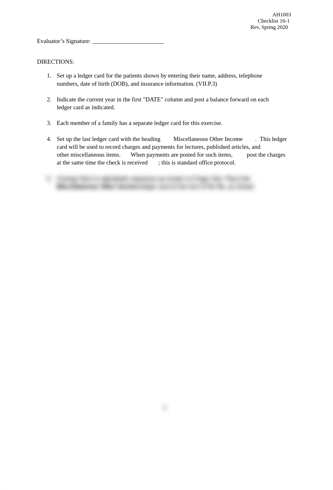 AH1003_Checklist_16-1 Rubric, Patient Database and 12 Ledger Cards.docx_dra1tfyn42a_page2