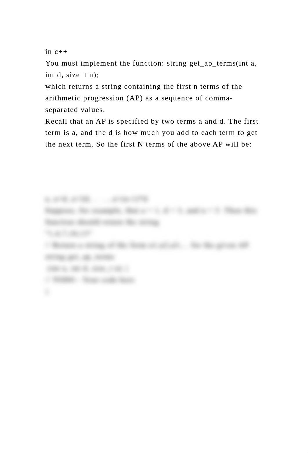 in c++You must implement the function string get_ap_terms(int a, .docx_draa0opnjuf_page2