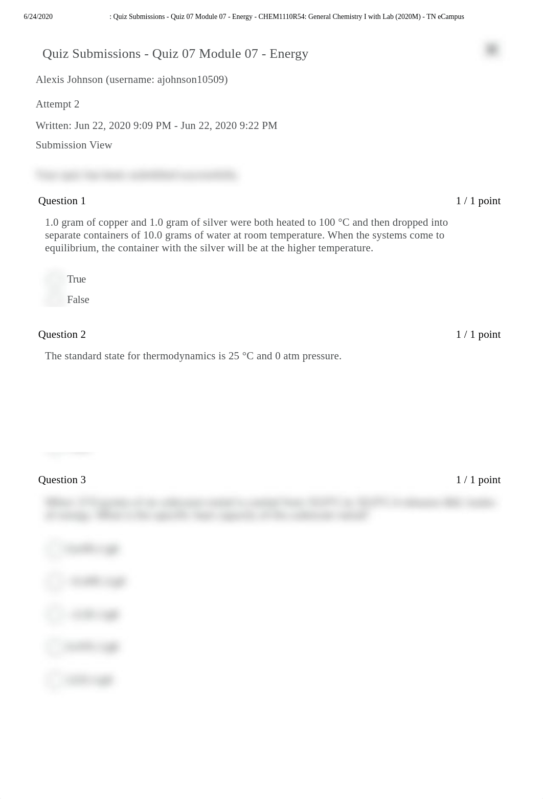 _ Quiz Submissions - Quiz 07 Module 07 - Energy - CHEM1110R54_ General Chemistry I with Lab (2020M)_dramgv0k5mp_page1