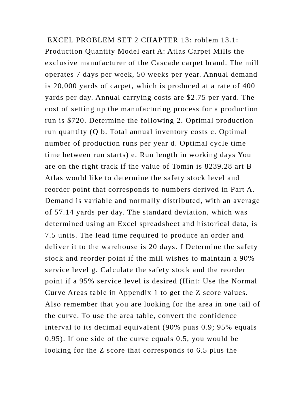 EXCEL PROBLEM SET 2 CHAPTER 13 roblem 13.1 Production Quantity Mode.docx_drav9b2hhwj_page2