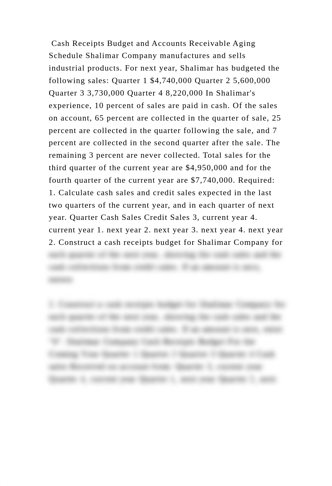 Cash Receipts Budget and Accounts Receivable Aging Schedule Shalimar .docx_drazrci9ze6_page2