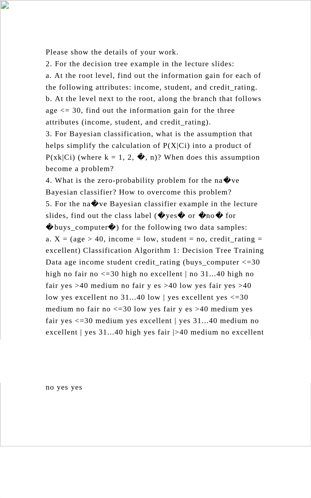 Please show the details of your work.2. For the decision tree exam.docx_drb61awjv1k_page2