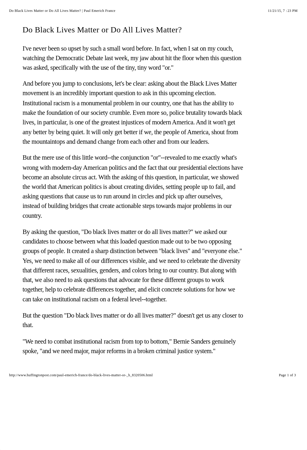 Do Black Lives Matter or Do All Lives Matter - Paul Emerich France_drbfejfcfbh_page1