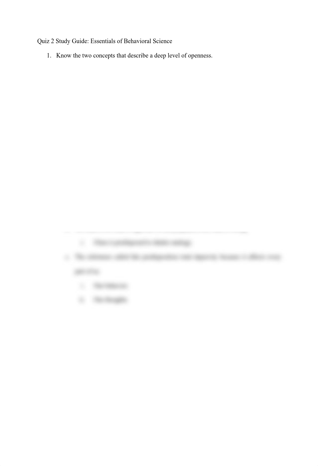 Quiz 2 Study Guide_ Essentials of Behavioral Science.pdf_drbw2hjnke3_page1