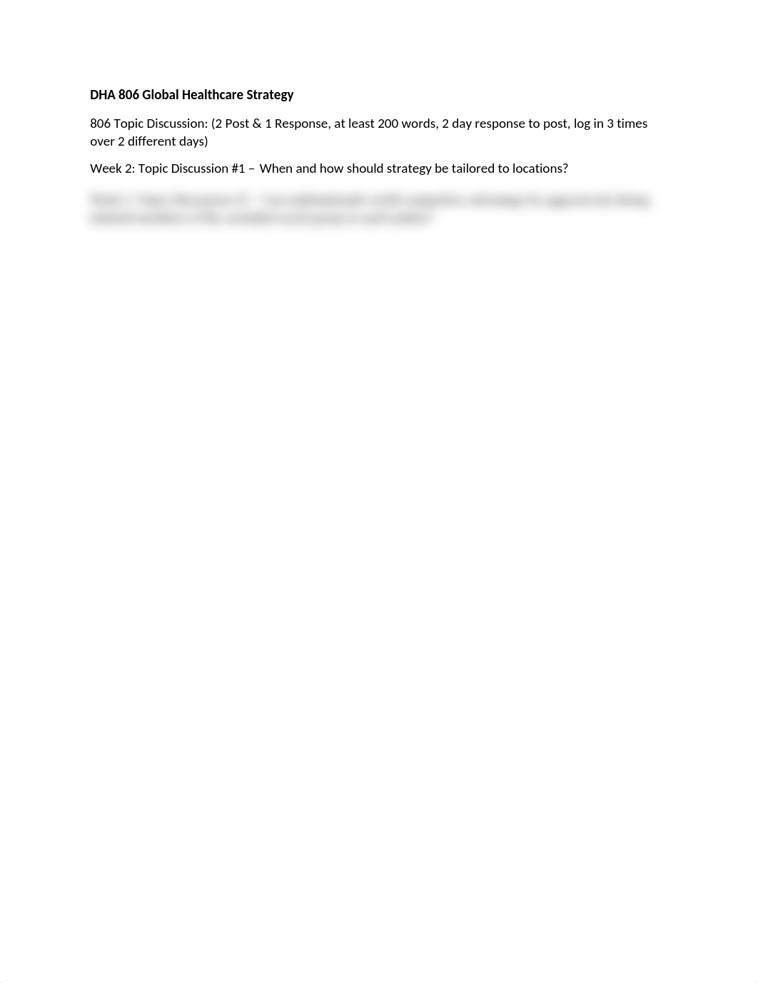 DHA 806 Global Healthcare Strategy_Discussion Board_Week 2.docx_drc1ak3whhp_page1