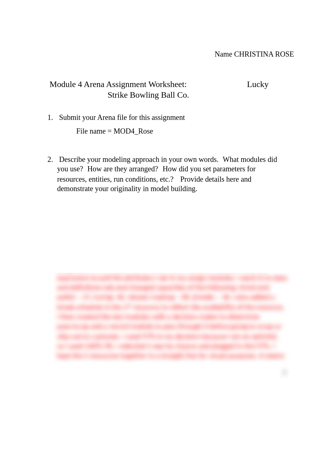 Rose_Module 4 Arena Assignment Worksheet Lucky Strike Bowling Balls.docx_drc991thpj2_page1