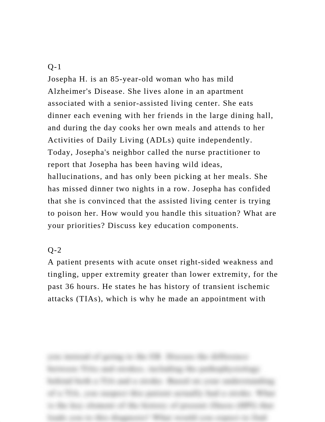 Q-1Josepha H. is an 85-year-old woman who has mild Alzheimers D.docx_drcnpsi5bj6_page2