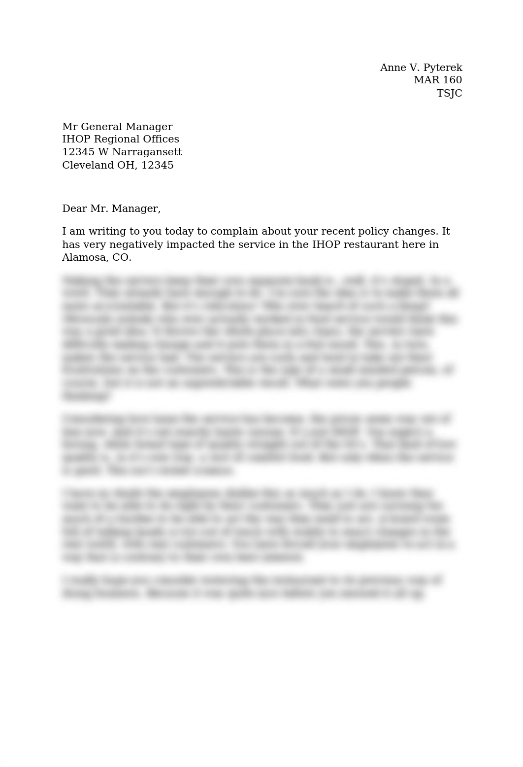 MAR 160 Praise Complaint letters Pyterek.docx_drcr05m9znd_page2