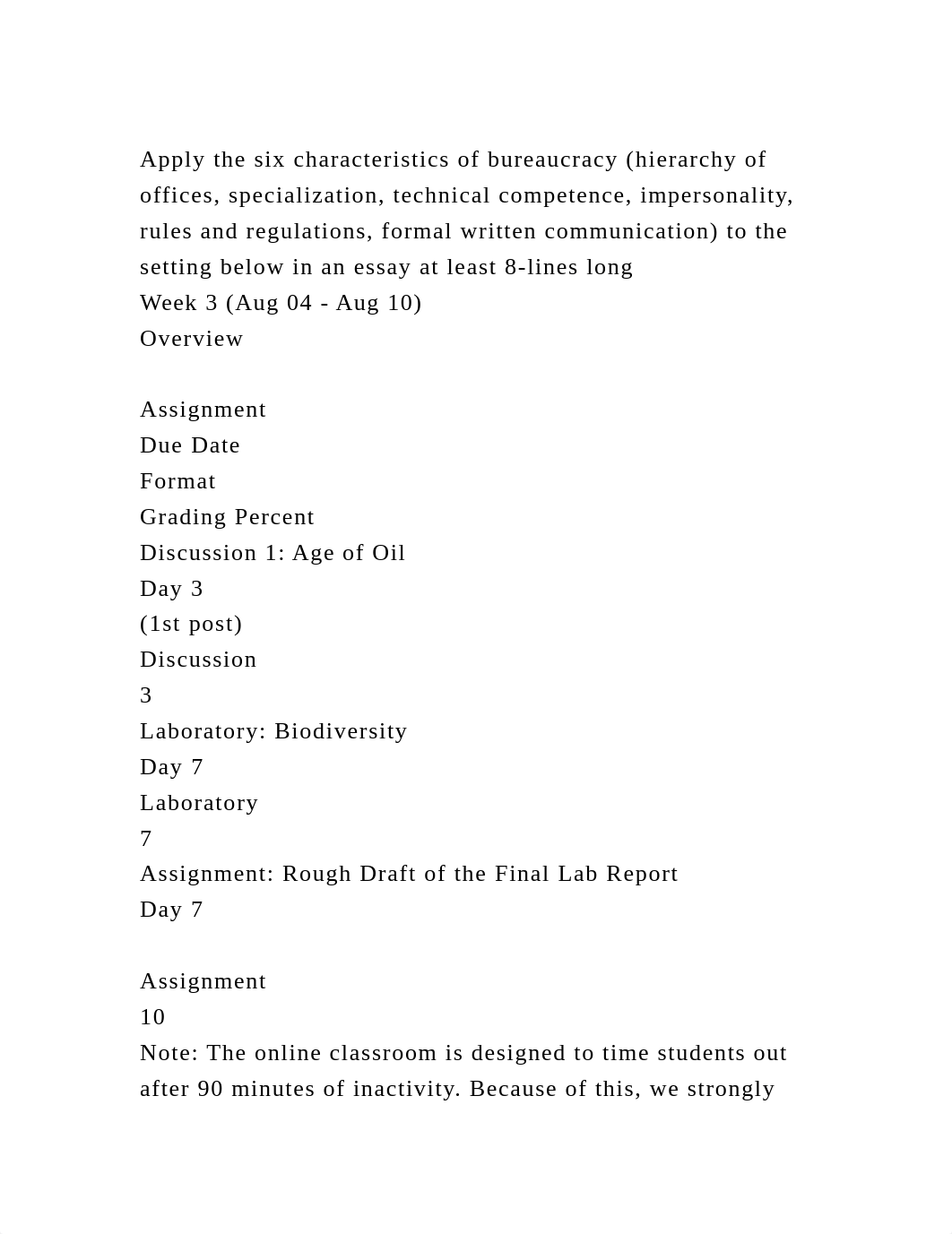 Apply the six characteristics of bureaucracy (hierarchy of offices, .docx_drcsjt4j9s7_page2