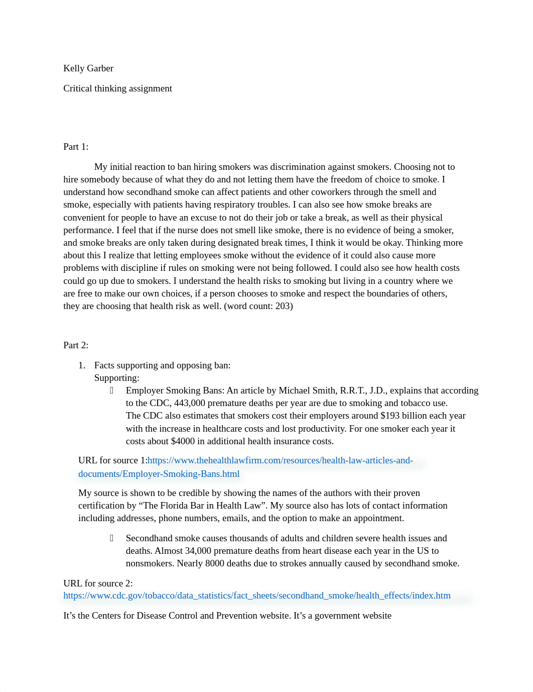 Critial thinking assignment ban on smoking.docx_drcvtkoq3eb_page1