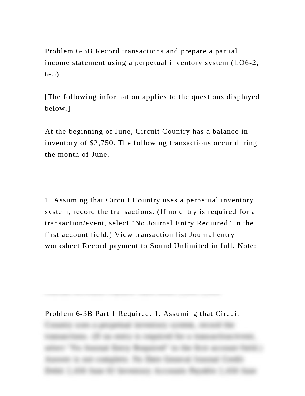 Problem 6-3B Record transactions and prepare a partial income statem.docx_drcy5ek8cln_page2