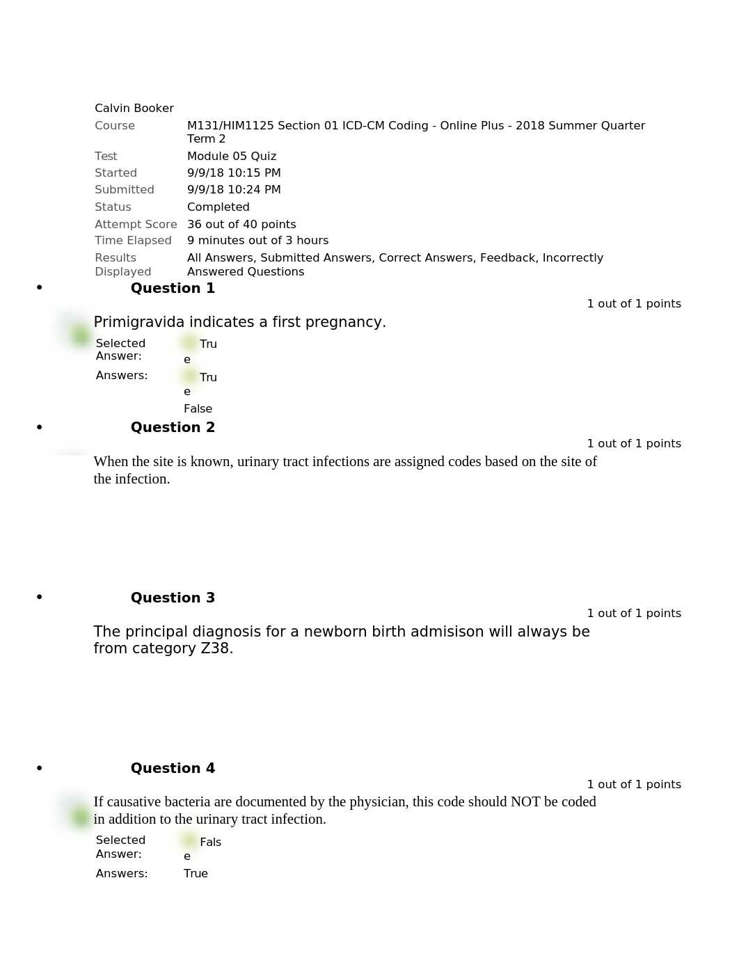 ICD 10 CM Module 5 Quiz Answered.docx_drczdkzgswe_page1