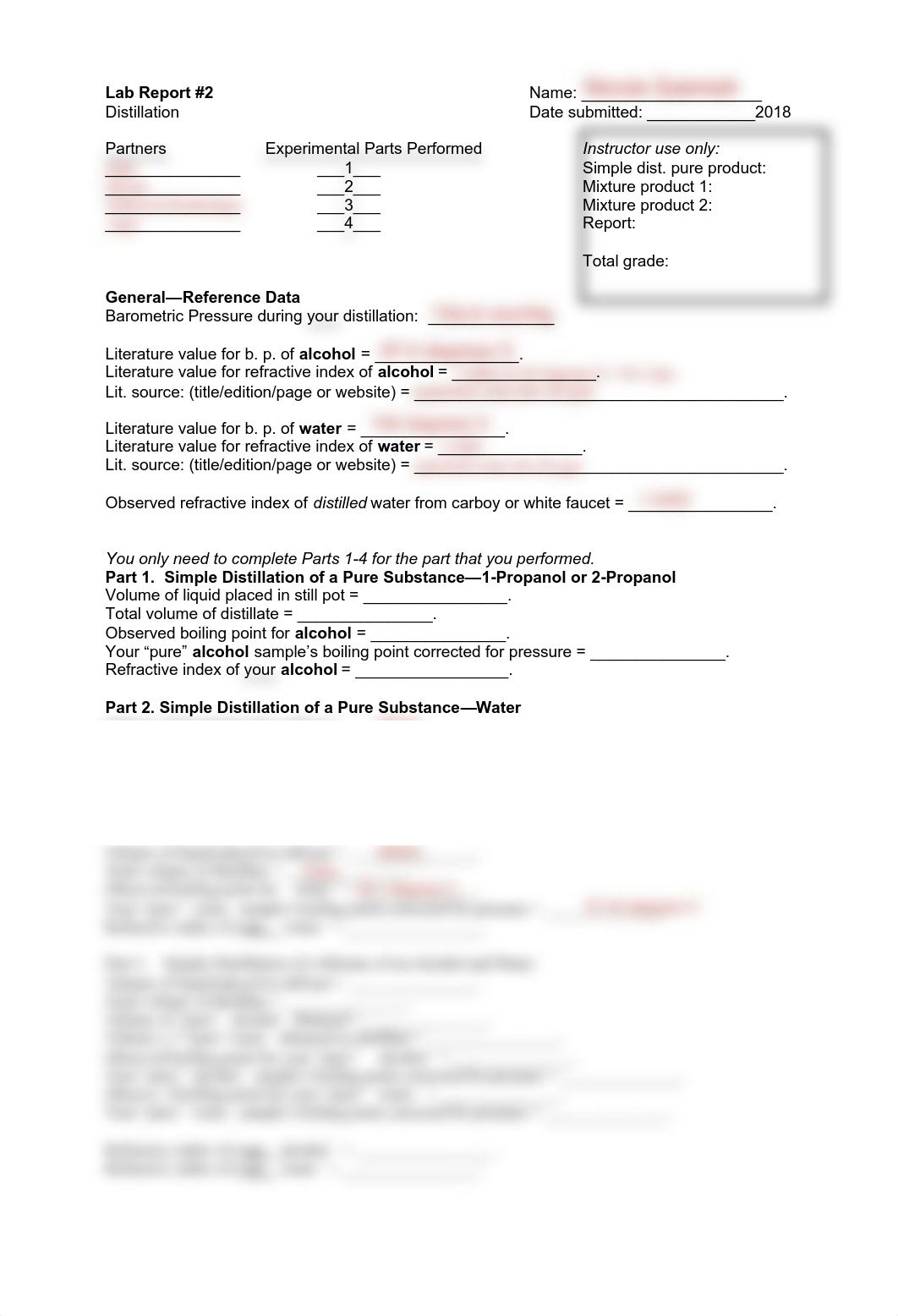 Lab Report #2 Distillation_Nicole Galmish.pdf_drd1yi8z3ke_page1