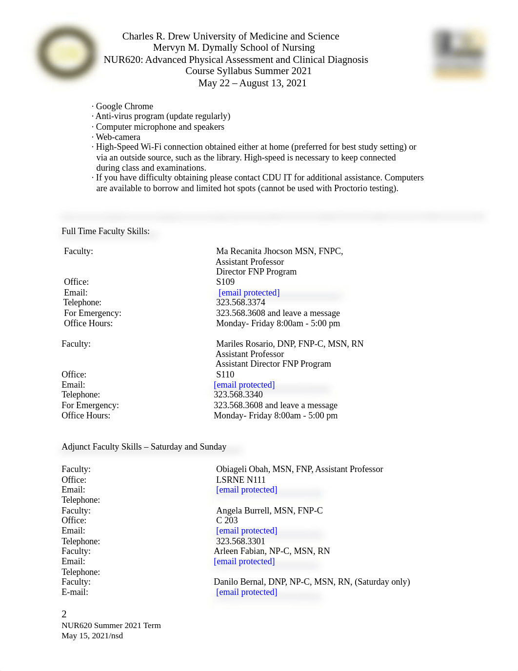 PA-SYLLABUS NSD NUR620 Summer 2021A.docx_drd6uwmbdsg_page2