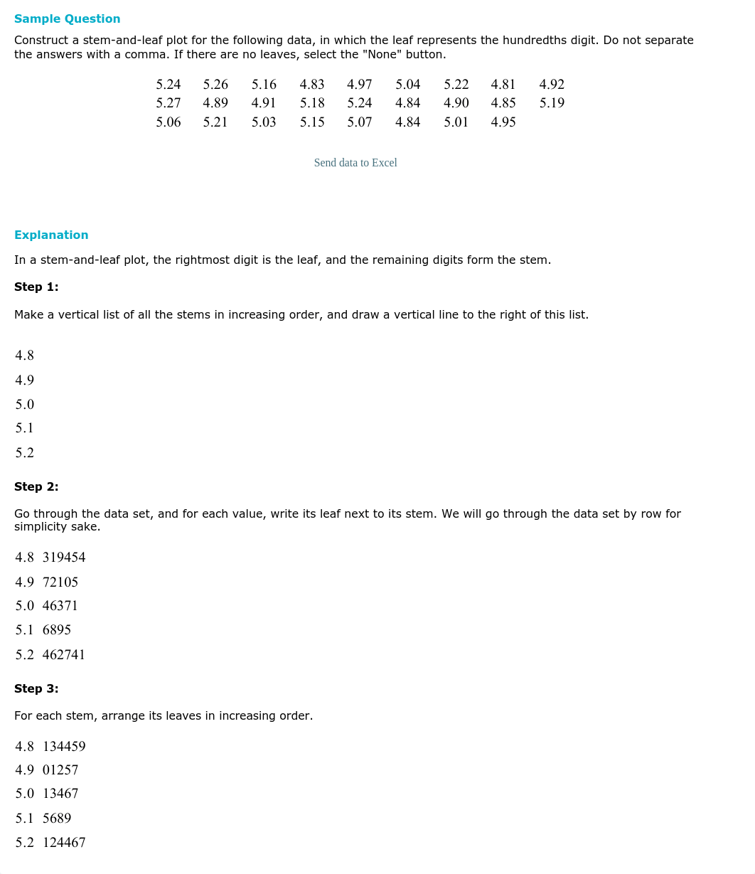 Construct a steam and leaf plot for the following data, in which the leaf represents the hundereths_drdcbfmtmat_page1