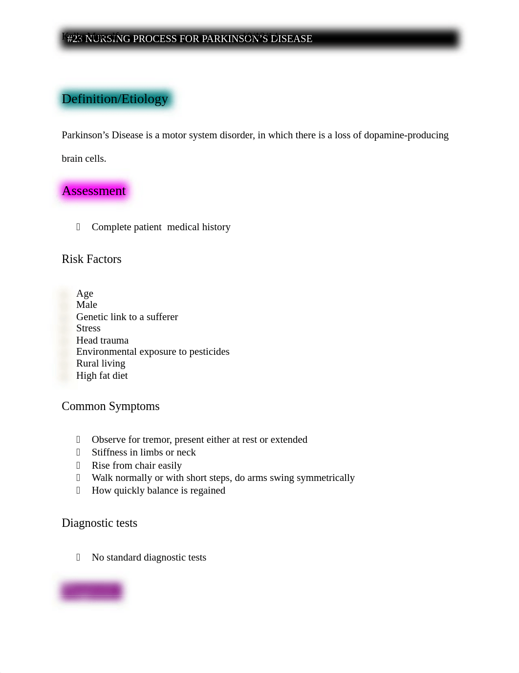 23 nursing process for Parkinson's Disease_drdf061l6n5_page1