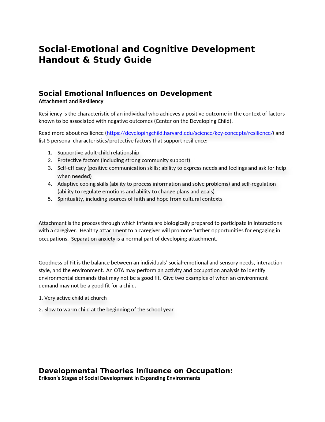 Social-Emotional and Cognitive Development Handout and Study Guide ANSWER KEY.docx_drdncsqlxfj_page1